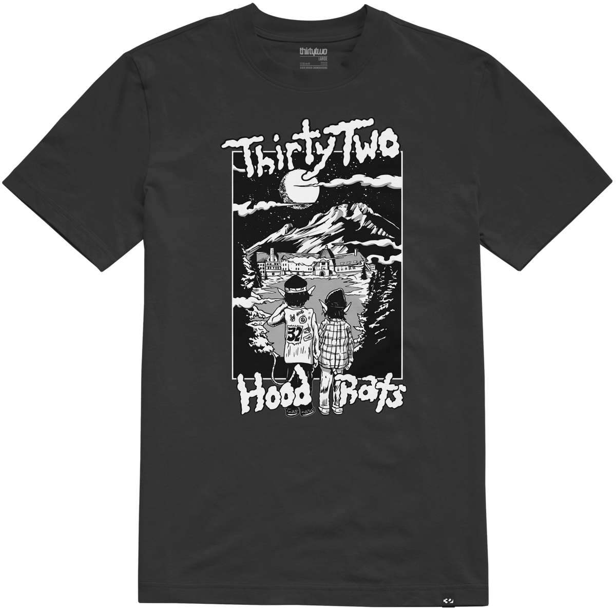 HOOD RATS TEE S/S Basic T-Shirt ThirtyTwo Snowboard gear boots and bindings