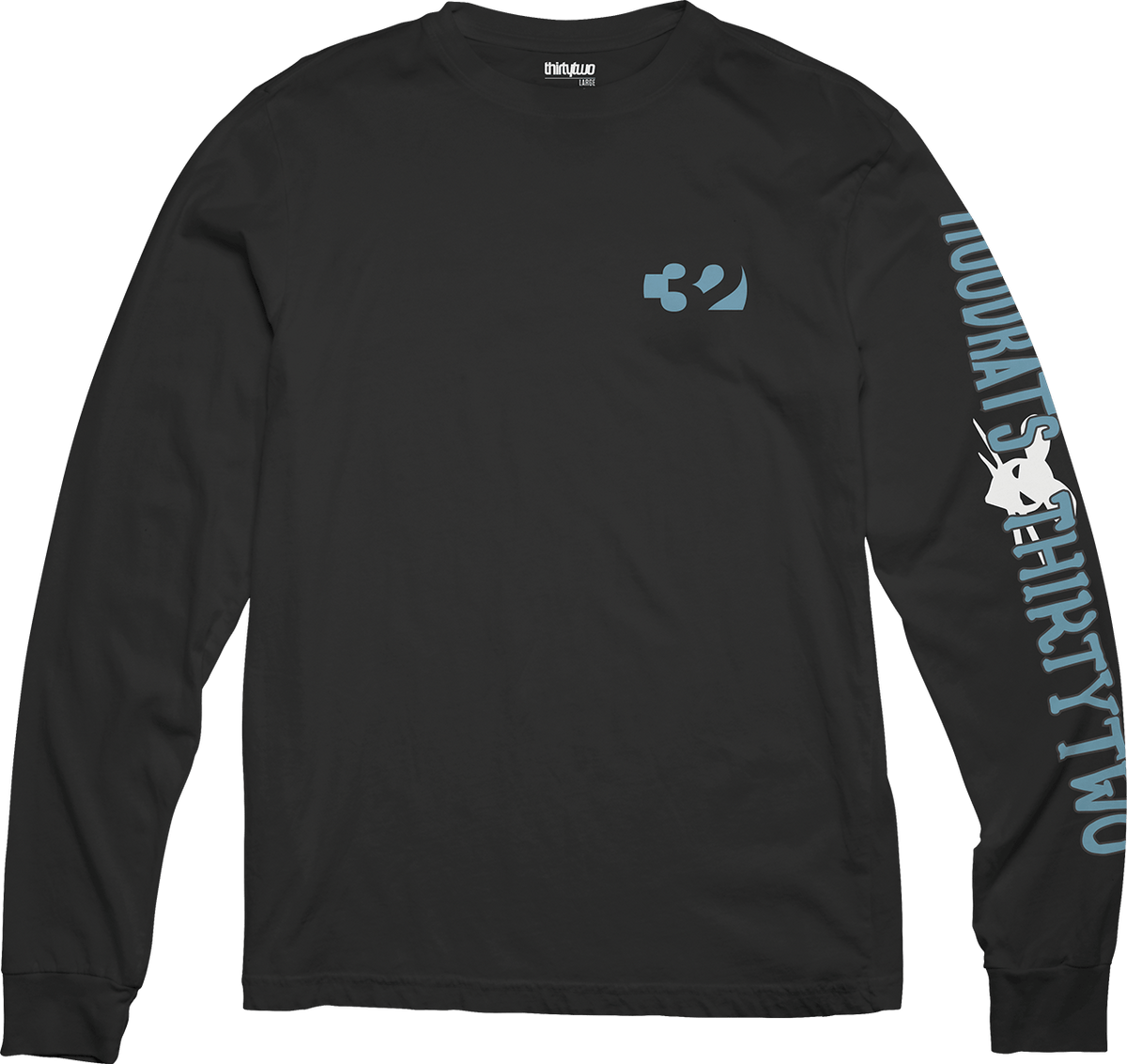 HOOD RATS L/S TEE L/S Basic T-Shirt ThirtyTwo Snowboard gear boots and bindings