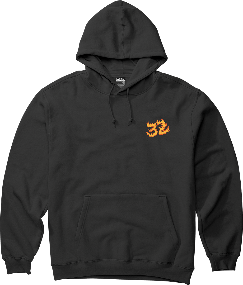 YOUTH FLAME PULLOVER Screen Hooded Fleece ThirtyTwo Snowboard gear boots and bindings