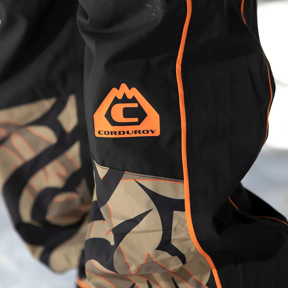 Corduroy Non-Insulated Pants Black/Camo | thirtytwo EU Non-Insulated Pants ThirtyTwo Snowboard gear boots and bindings