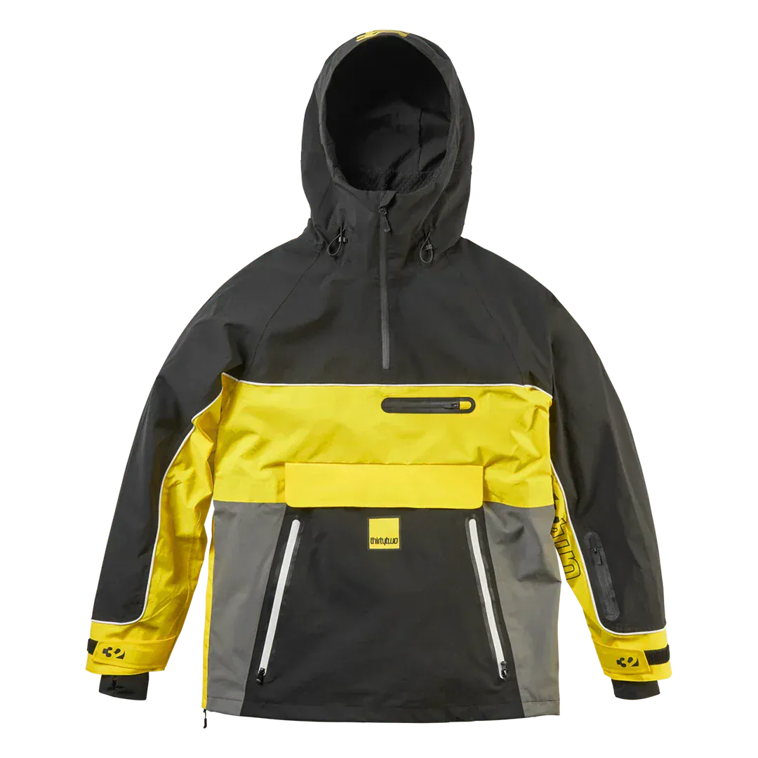 Light x Walker Anorak Jacket Black/Yellow | thirtytwo EU