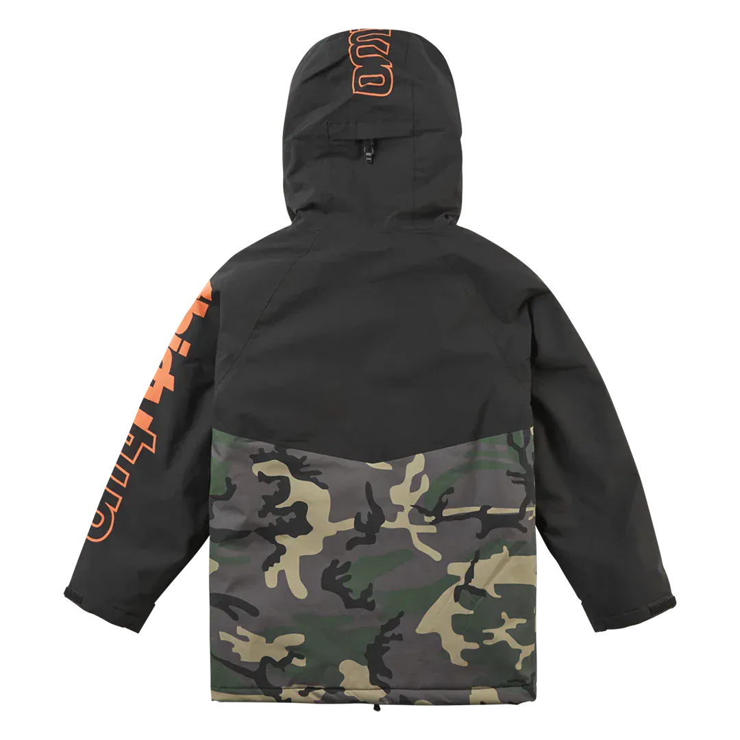 Youth Grasser Non - Insulated Jacket Black/Orange | thirtytwo EU Non-Insulated Jacket ThirtyTwo Snowboard gear boots and bindings