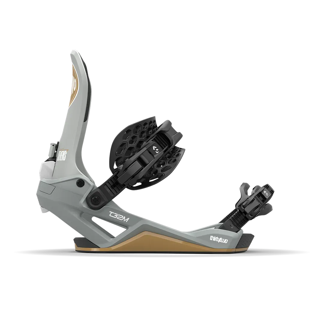 T32M Fase® x Scott Stevens Bindings Gray | thirtytwo EU Bindings ThirtyTwo Snowboard gear boots and bindings