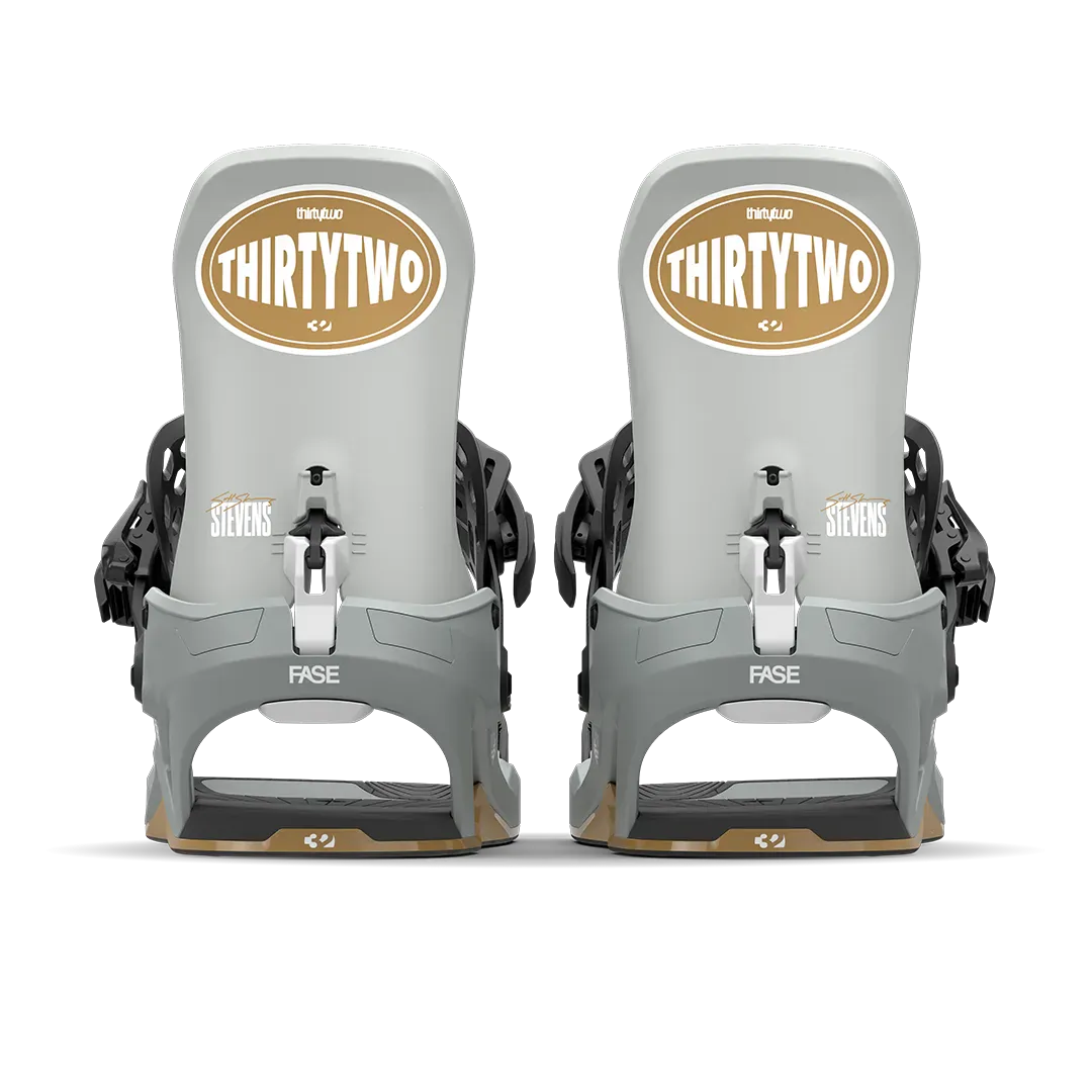 T32M Fase® x Scott Stevens Bindings Gray | thirtytwo EU Bindings ThirtyTwo Snowboard gear boots and bindings