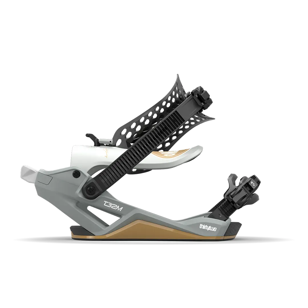 T32M Fase® x Scott Stevens Bindings Gray | thirtytwo EU Bindings ThirtyTwo Snowboard gear boots and bindings