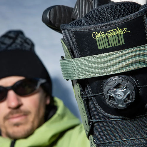 TM - 2 XLT Boa® x Grenier Boots Black/Green | thirtytwo EU Boots ThirtyTwo Snowboard gear boots and bindings