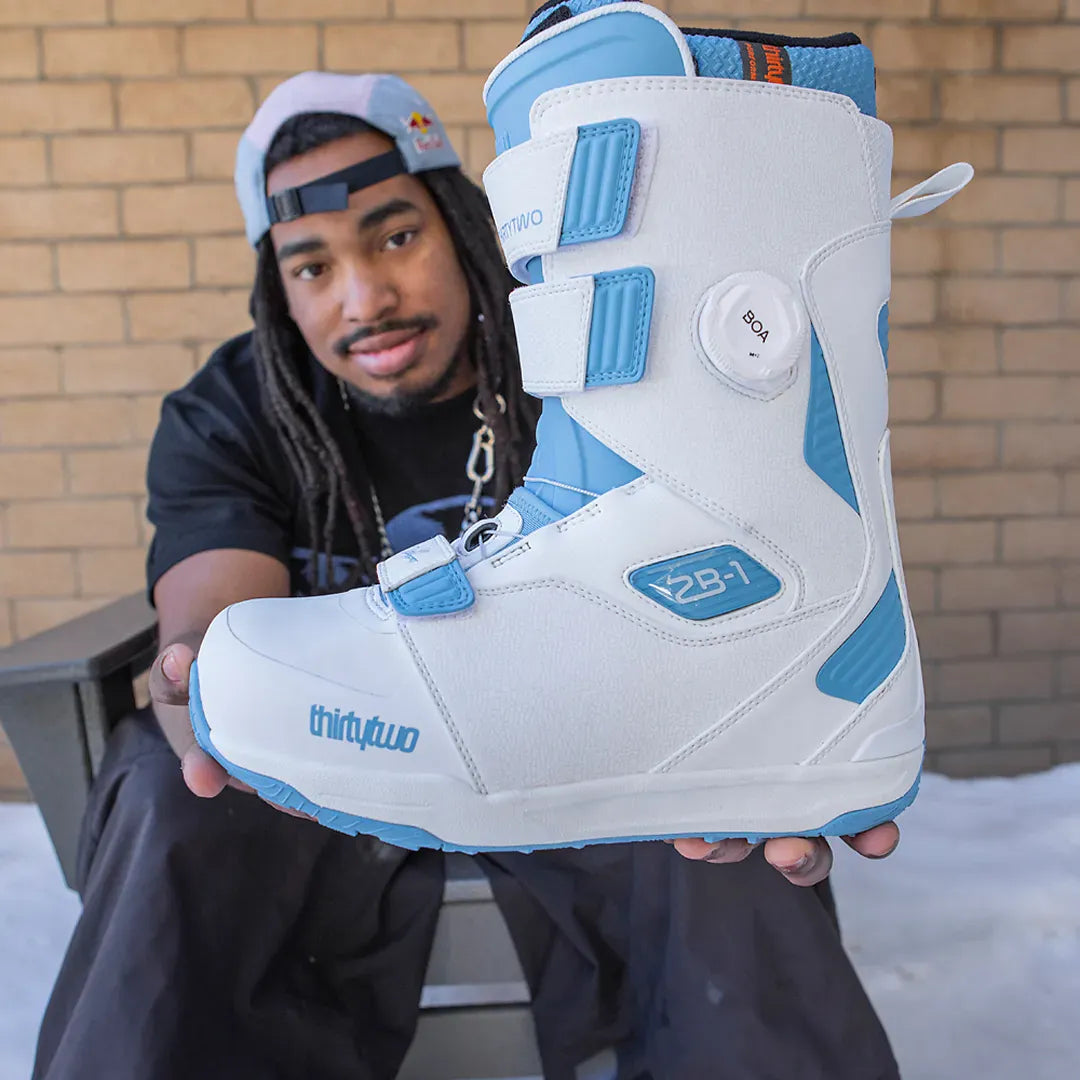 Men's ZB - 1 Boa® Snowboard Boots White/Blue | thirtytwo EU Boots ThirtyTwo Snowboard gear boots and bindings