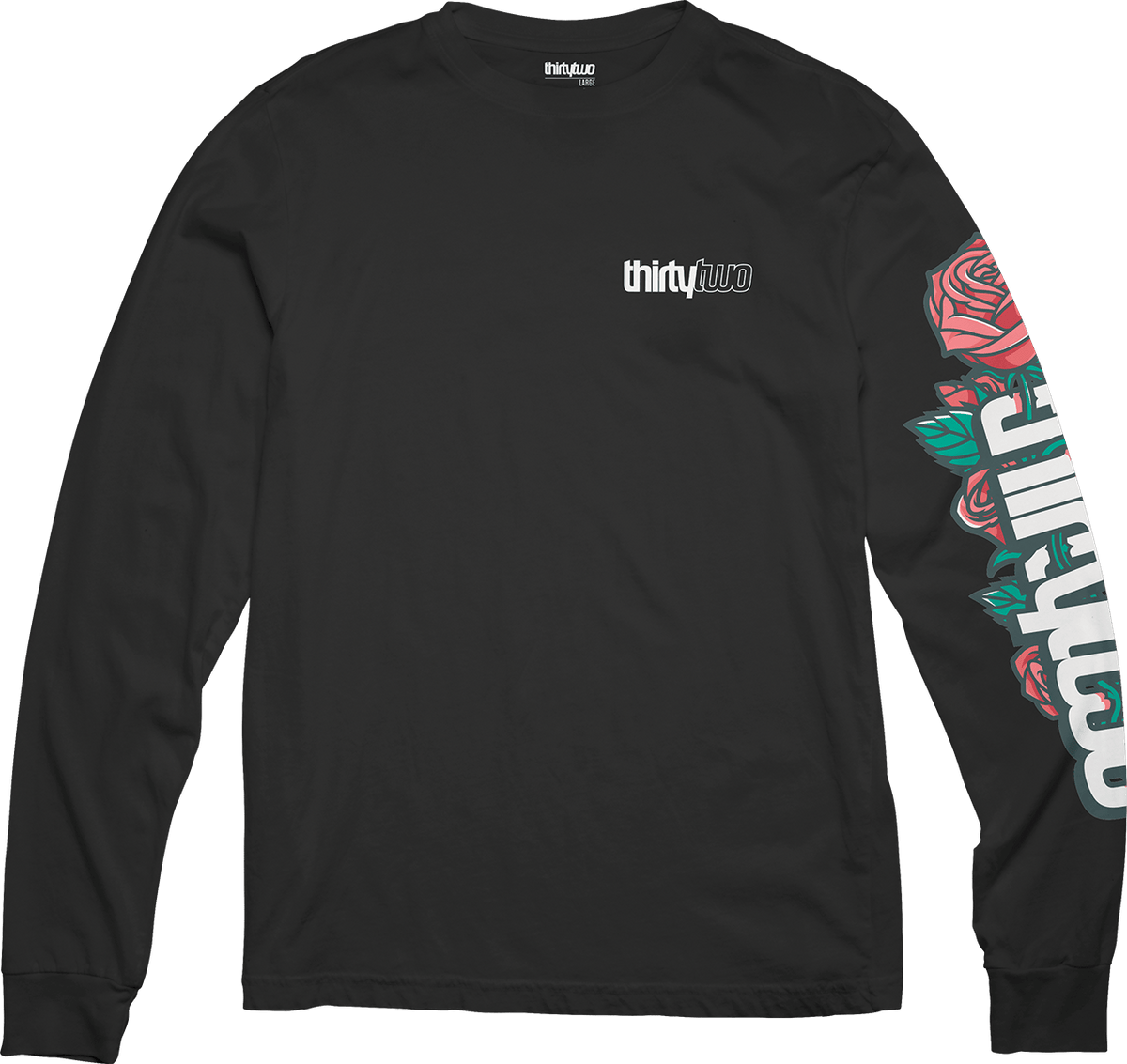 32 L/S ART TEE L/S Basic T-Shirt ThirtyTwo Snowboard gear boots and bindings