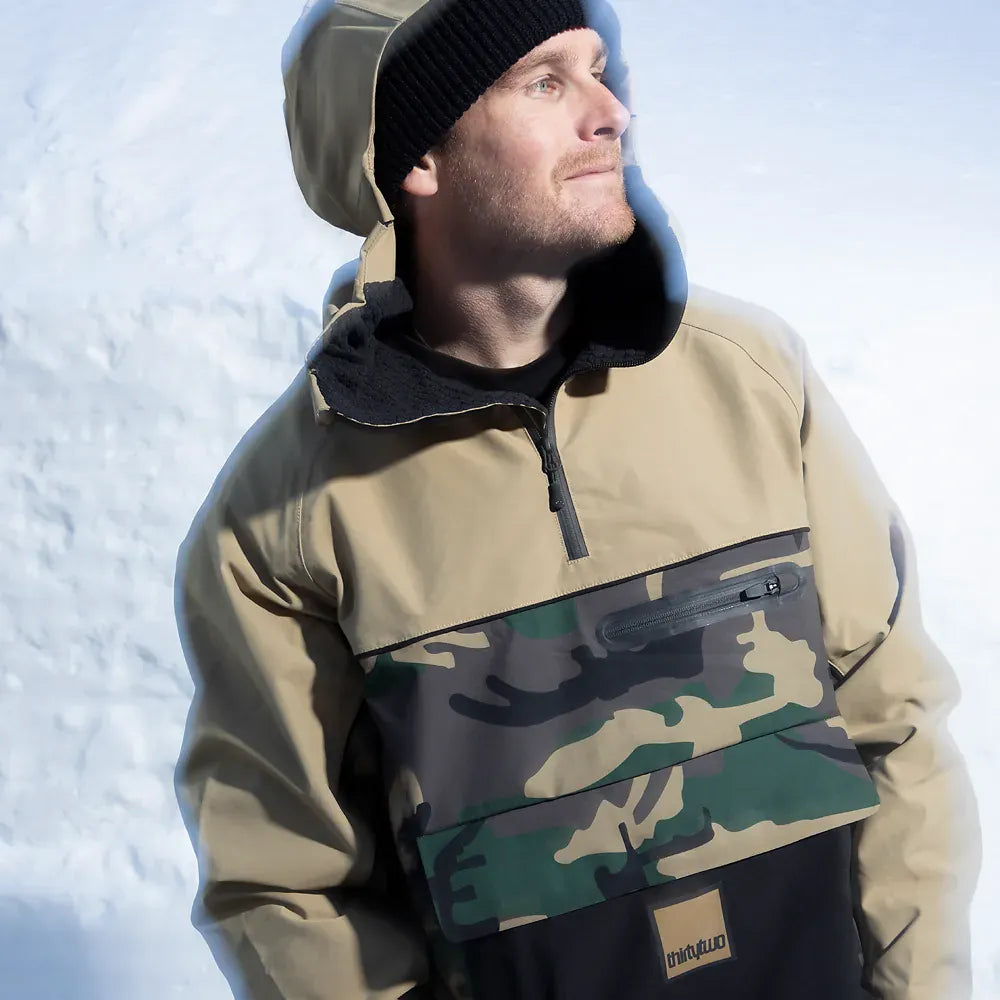 Light Anorak Non-Insulated Jacket Camo | thirtytwo EU Non-Insulated Jacket ThirtyTwo Snowboard gear boots and bindings