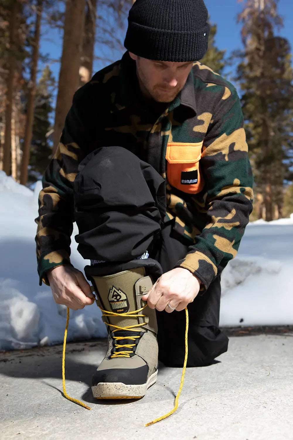 Men's Lashed x Bradshaw Boots Olive/Black | thirtytwo EU