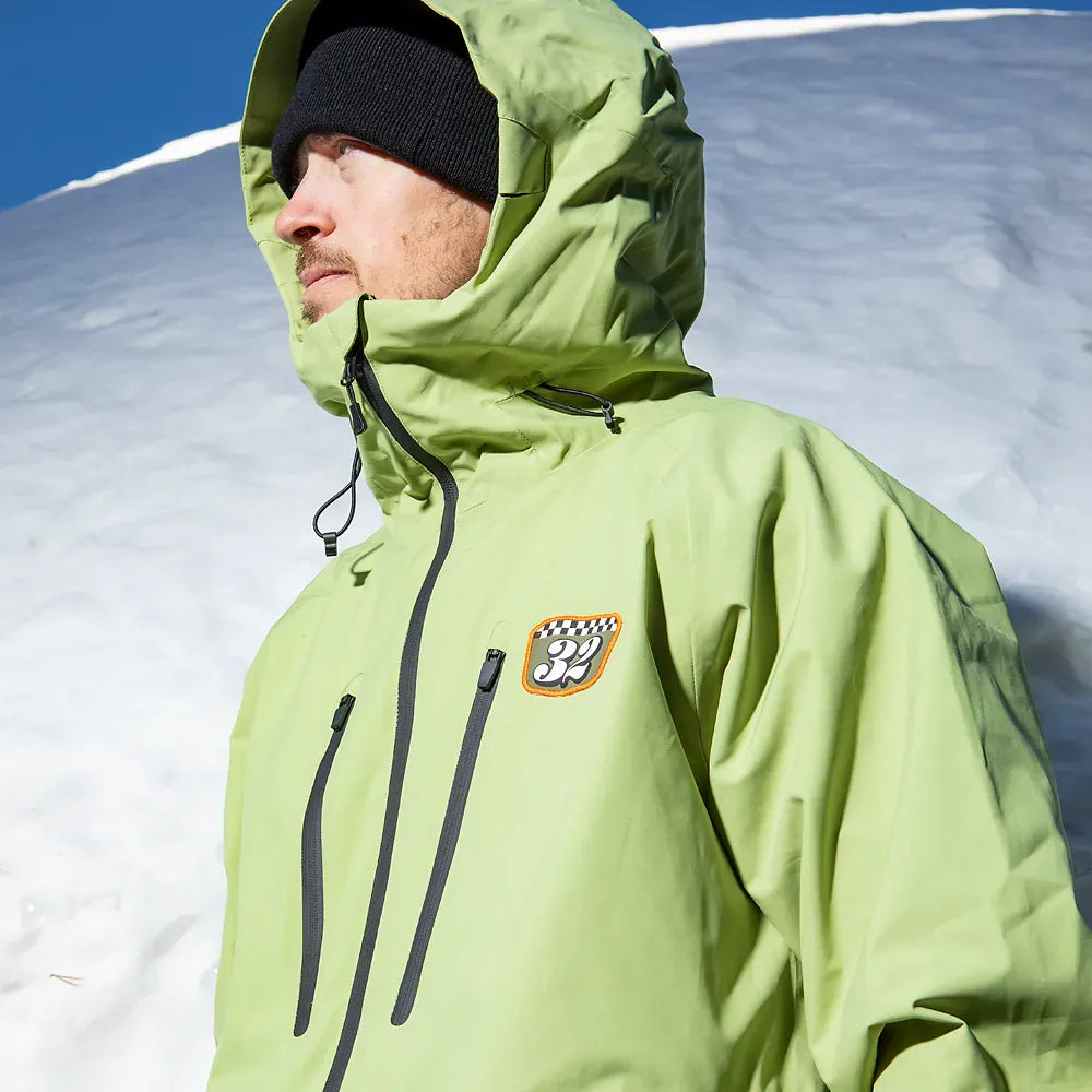 TM Recycled Patch x Grenier Jacket Moss | thirtytwo EU Non-Insulated Jacket ThirtyTwo Snowboard gear boots and bindings