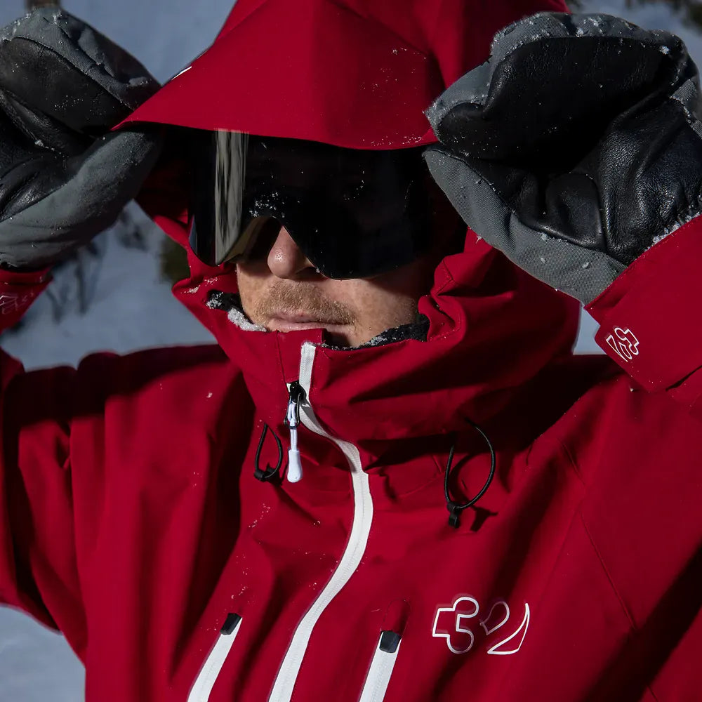 TM Recycled x Hansen Uninsulated Jacket Brick | thirtytwo EU Non-Insulated Jacket ThirtyTwo Snowboard gear boots and bindings