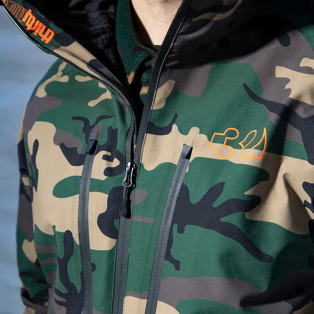 TM Recycled x Fava Non-Insulated Jacket Camo | thirtytwo EU Non-Insulated Jacket ThirtyTwo Snowboard gear boots and bindings