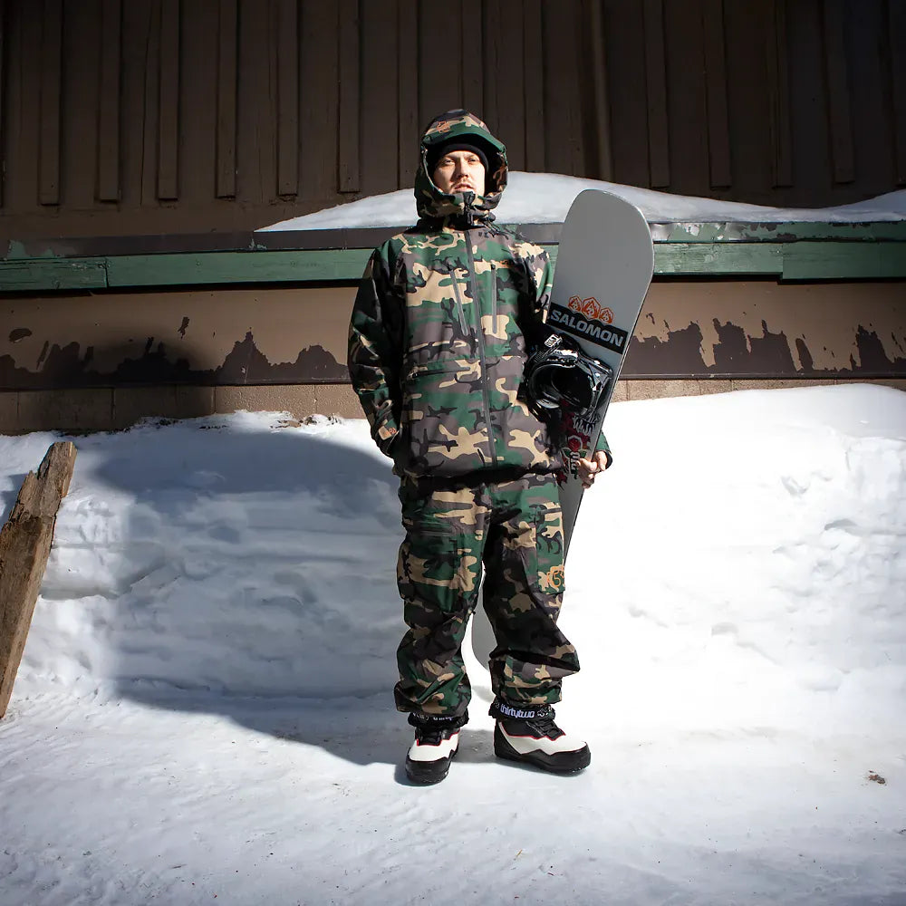 TM Recycled x Fava Non-Insulated Jacket Camo | thirtytwo EU Non-Insulated Jacket ThirtyTwo Snowboard gear boots and bindings