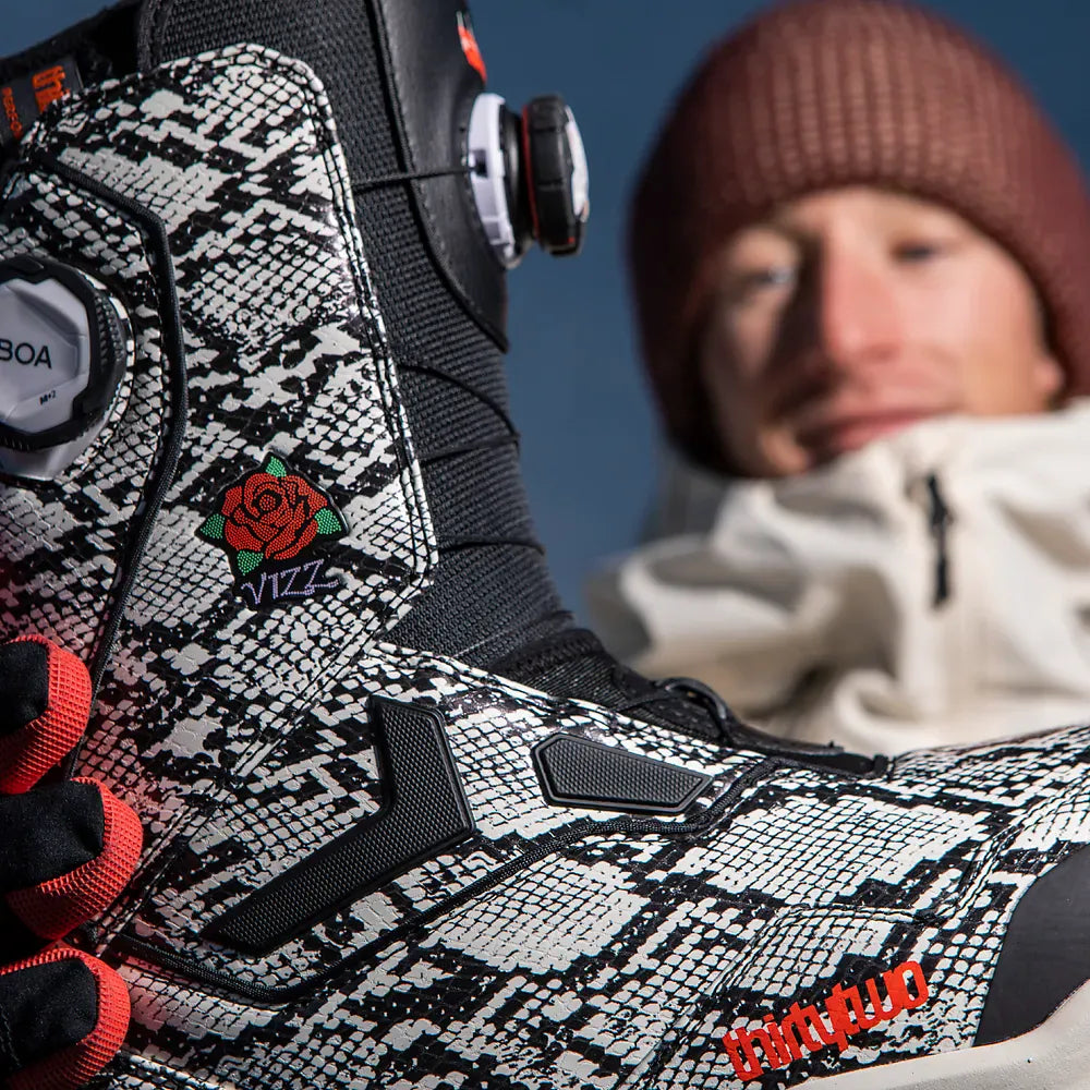 TM-2 Double Boa® x Vizz Boots White/Black | thirtytwo EU Boots ThirtyTwo Snowboard gear boots and bindings