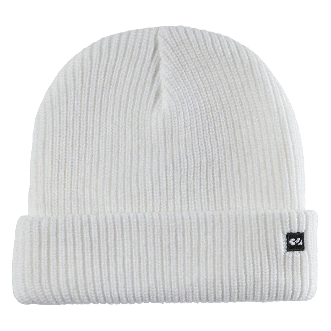 Basixx Beanie White | thirtytwo EU Beanie ThirtyTwo WHITE / ONE SIZE Snowboard gear boots and bindings T.26.BEM.BXB.WH.OS.1 7630949137555