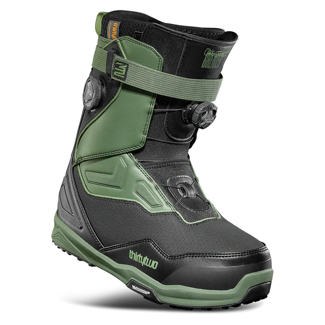 TM - 2 XLT Boa® x Grenier Boots Black/Green | thirtytwo EU Boots ThirtyTwo Snowboard gear boots and bindings