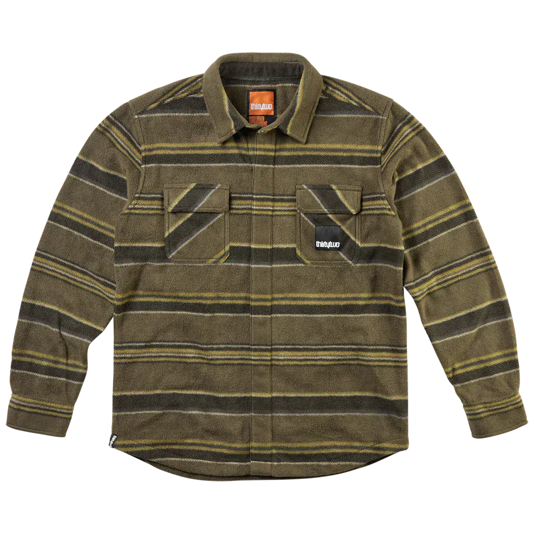 Rest Stop x Visintainer Shirt Novelty Tobacco | thirtytwo EU Novelty Fleece ThirtyTwo Snowboard gear boots and bindings