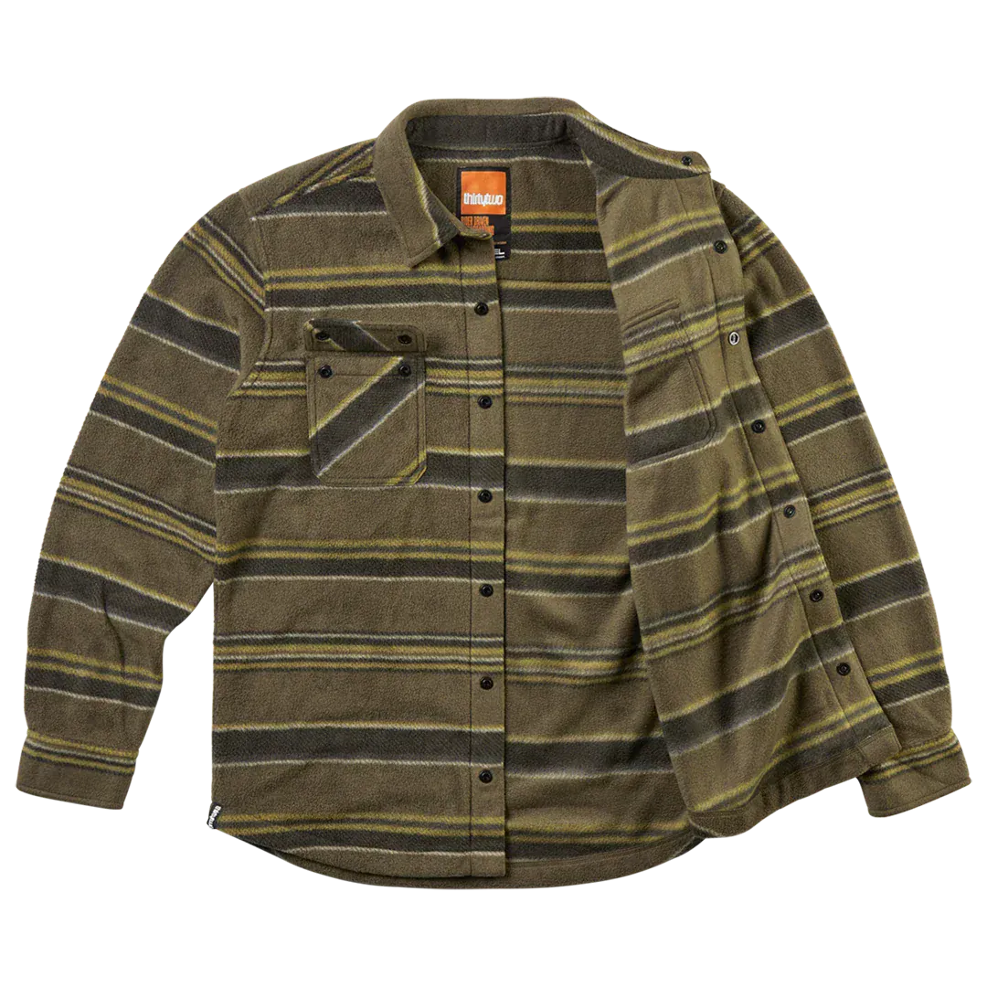Rest Stop x Visintainer Shirt Novelty Tobacco | thirtytwo EU Novelty Fleece ThirtyTwo Snowboard gear boots and bindings
