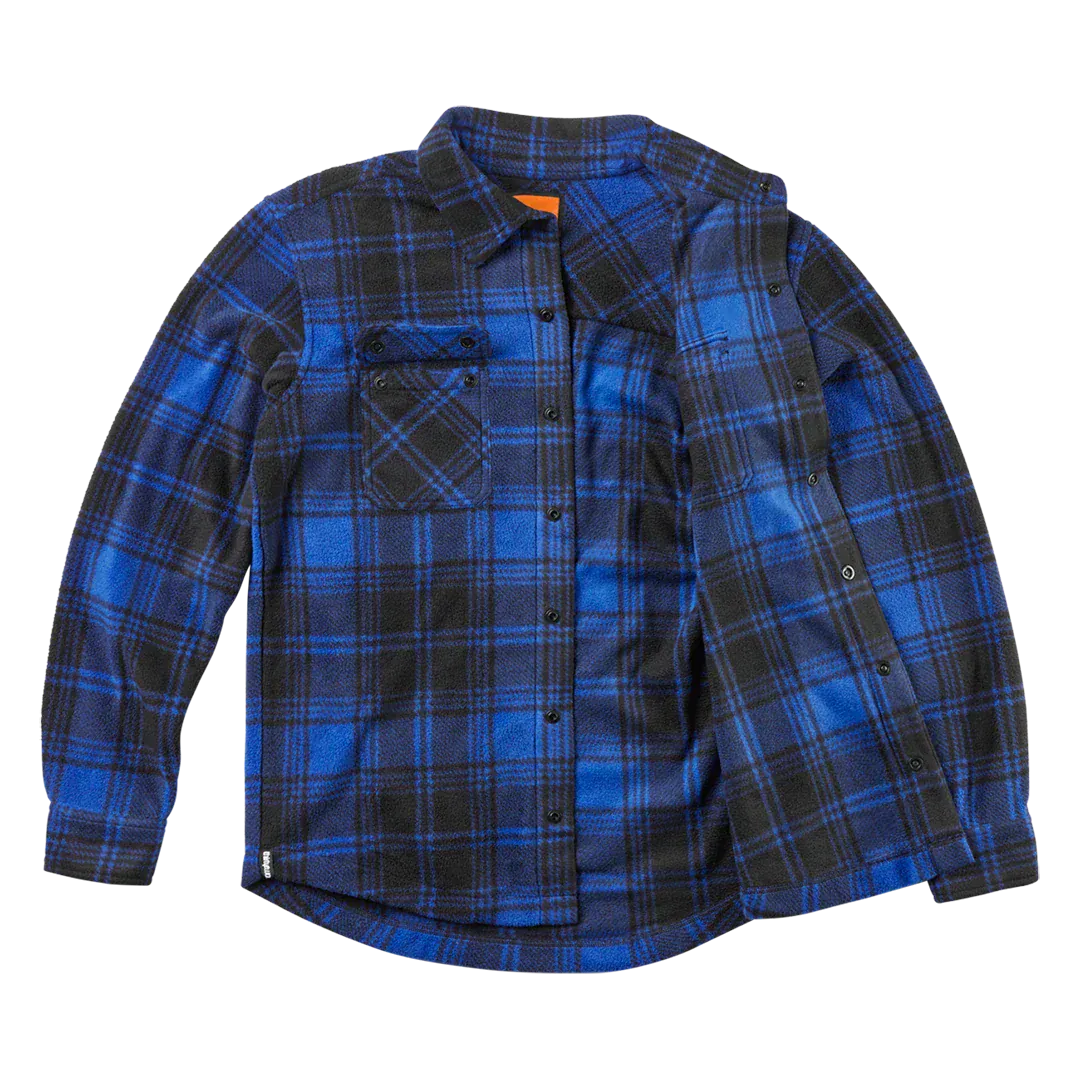 Rest Stop Shirt Novelty Fleece Dark Blue | thirtytwo EU Novelty Fleece ThirtyTwo Snowboard gear boots and bindings
