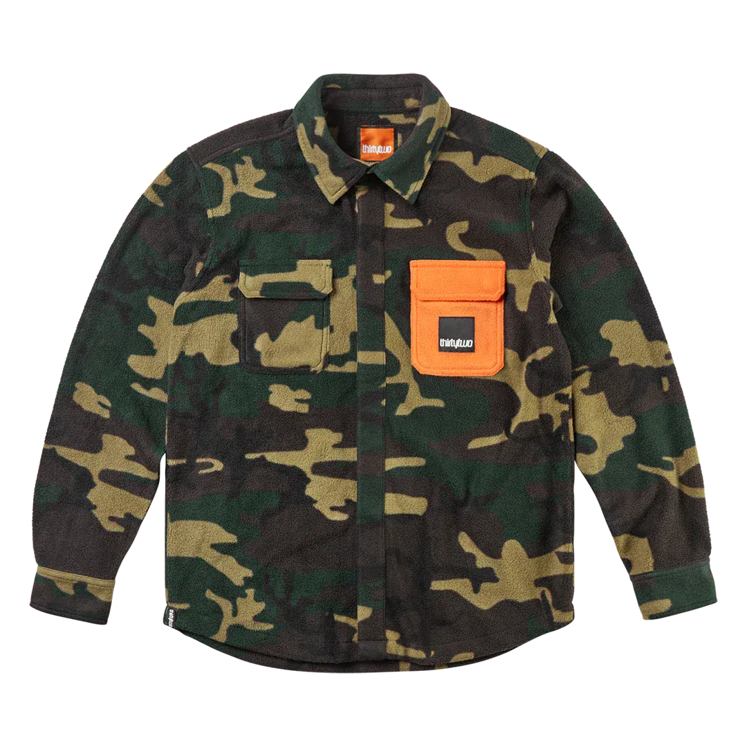 Rest Stop x Fava Shirt Novelty Fleece Forrest | thirtytwo EU Novelty Fleece ThirtyTwo Snowboard gear boots and bindings