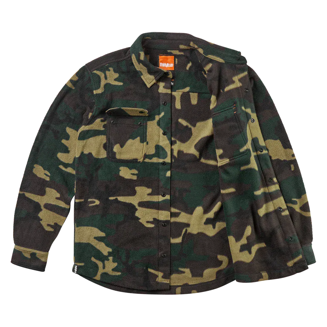 Rest Stop x Fava Shirt Novelty Fleece Forrest | thirtytwo EU Novelty Fleece ThirtyTwo Snowboard gear boots and bindings