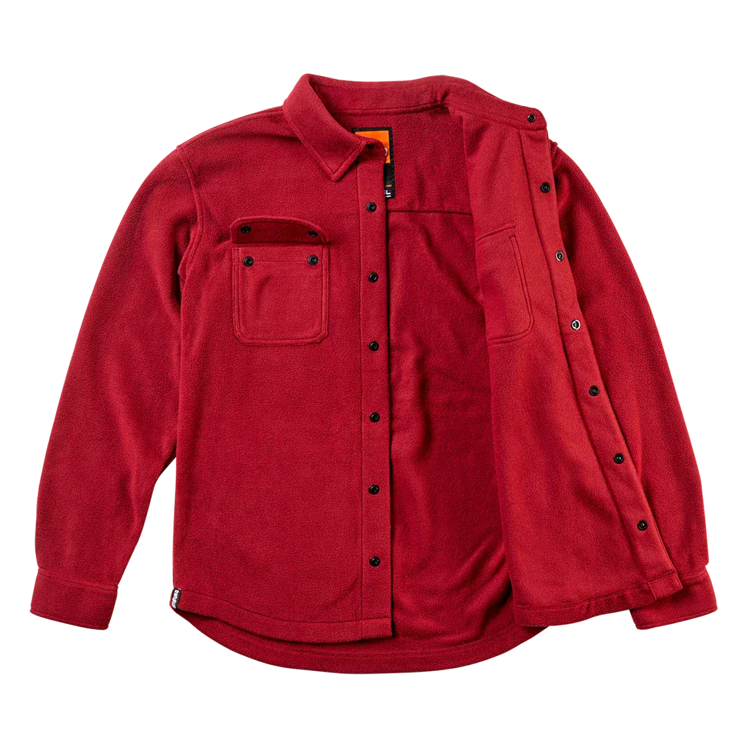 Rest Stop x Hansen Shirt Novelty Fleece Brick | thirtytwo EU Novelty Fleece ThirtyTwo Snowboard gear boots and bindings
