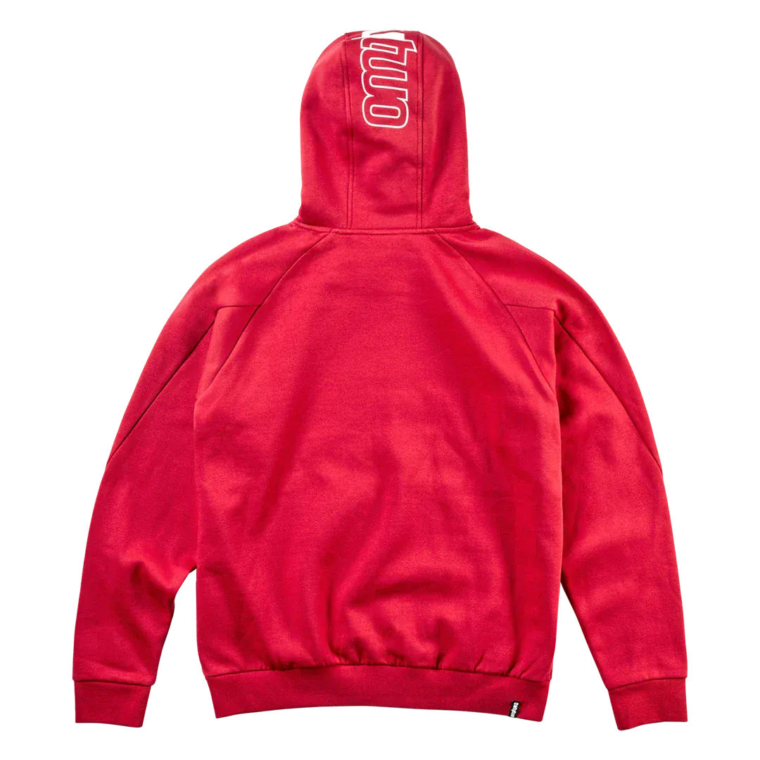 Team Tech x Hansen Screen Hooded Fleece Brick | thirtytwo EU Screen Hooded Fleece ThirtyTwo Snowboard gear boots and bindings