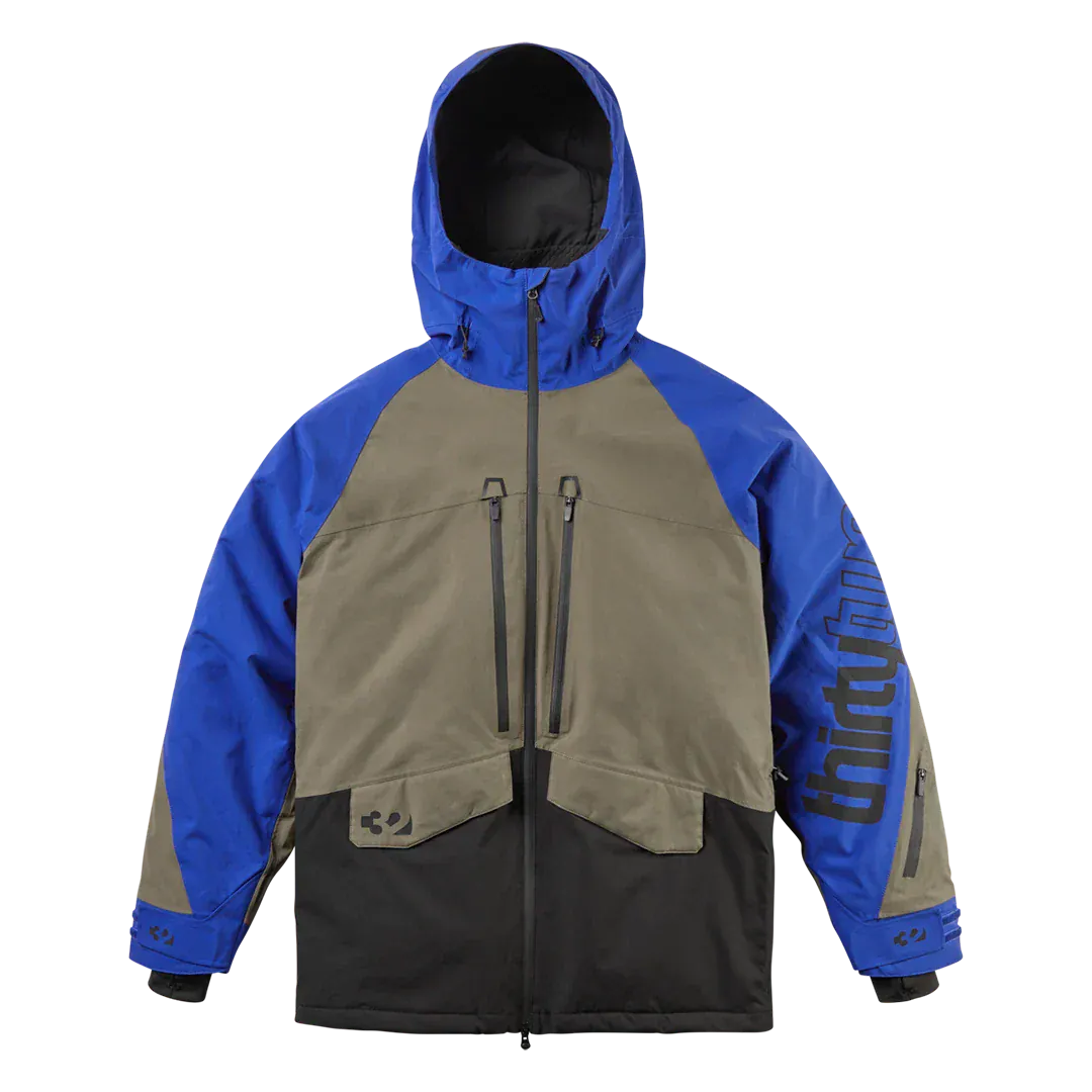Lashed Insulated Jacket Non-Insulated Blue | thirtytwo EU Non-Insulated Jacket ThirtyTwo Snowboard gear boots and bindings