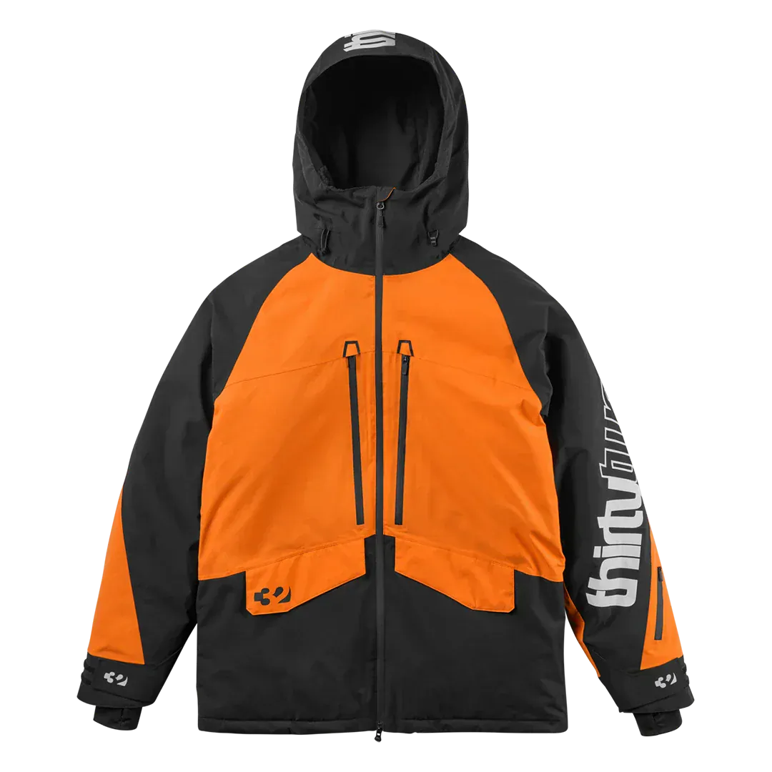 Lashed Insulated Jacket Non-Insulated Black/Orange | thirtytwo EU Non-Insulated Jacket ThirtyTwo Snowboard gear boots and bindings