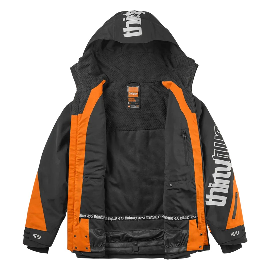 Lashed Insulated Jacket Non-Insulated Black/Orange | thirtytwo EU Non-Insulated Jacket ThirtyTwo Snowboard gear boots and bindings