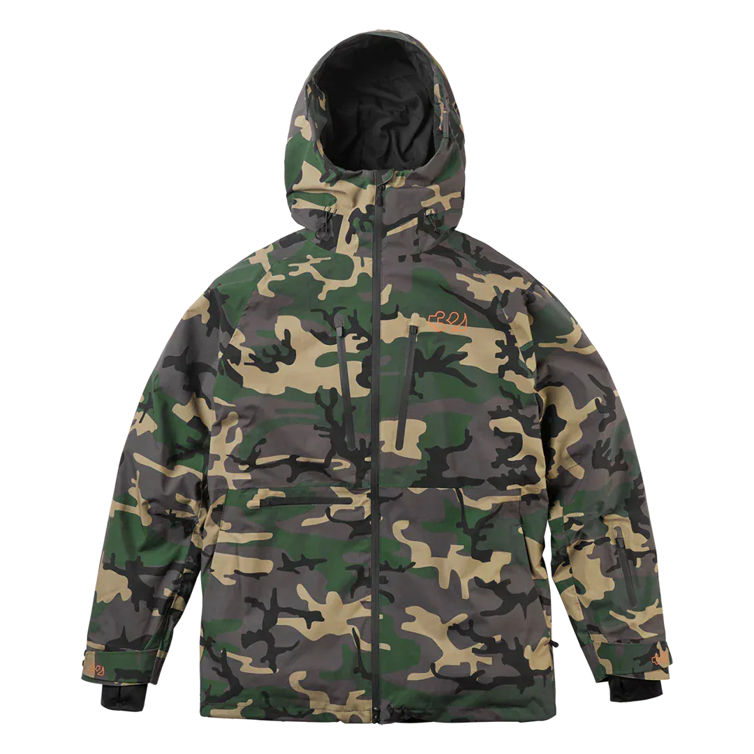 TM Recycled x Fava Non-Insulated Jacket Camo | thirtytwo EU Non-Insulated Jacket ThirtyTwo Snowboard gear boots and bindings