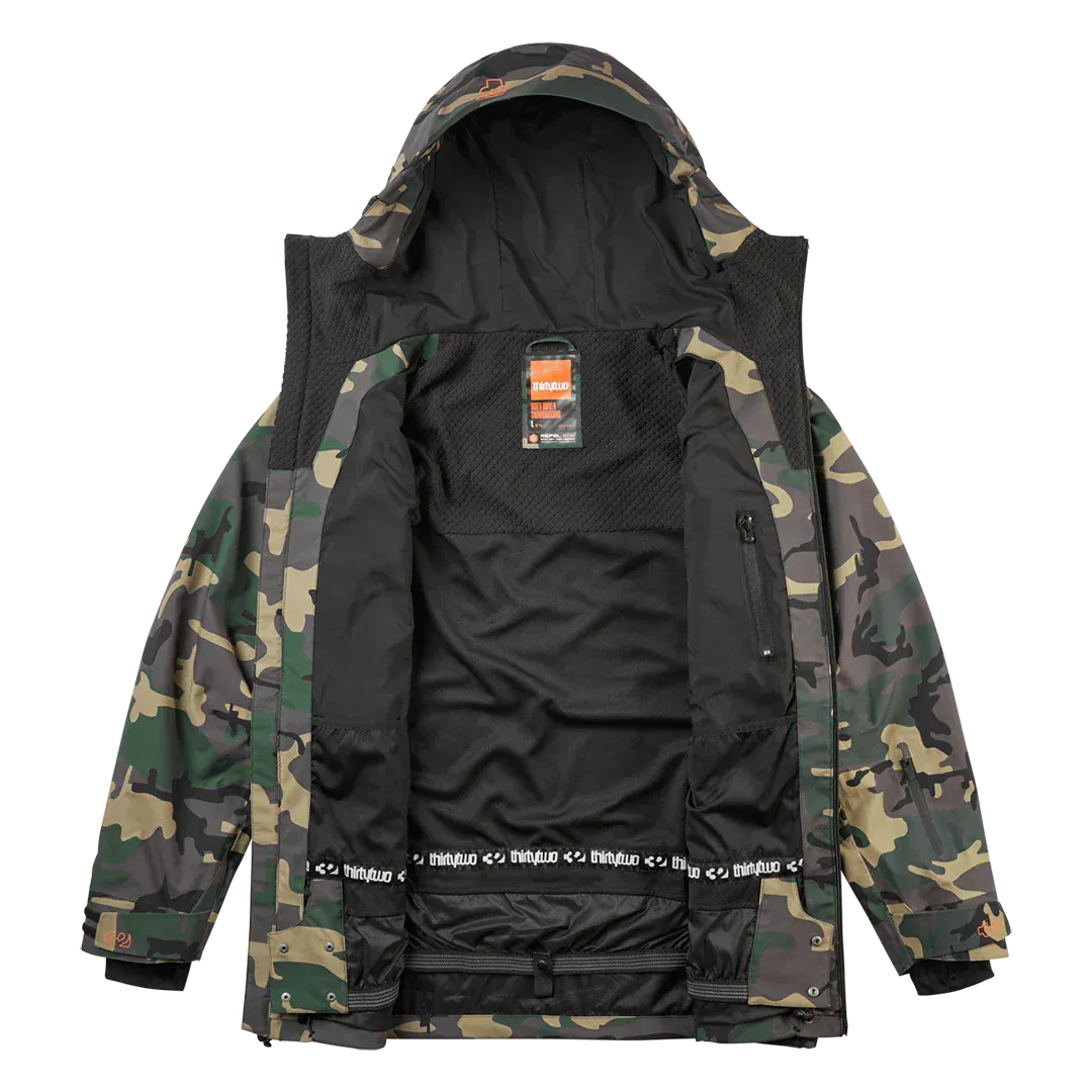 TM Recycled x Fava Non-Insulated Jacket Camo | thirtytwo EU Non-Insulated Jacket ThirtyTwo Snowboard gear boots and bindings