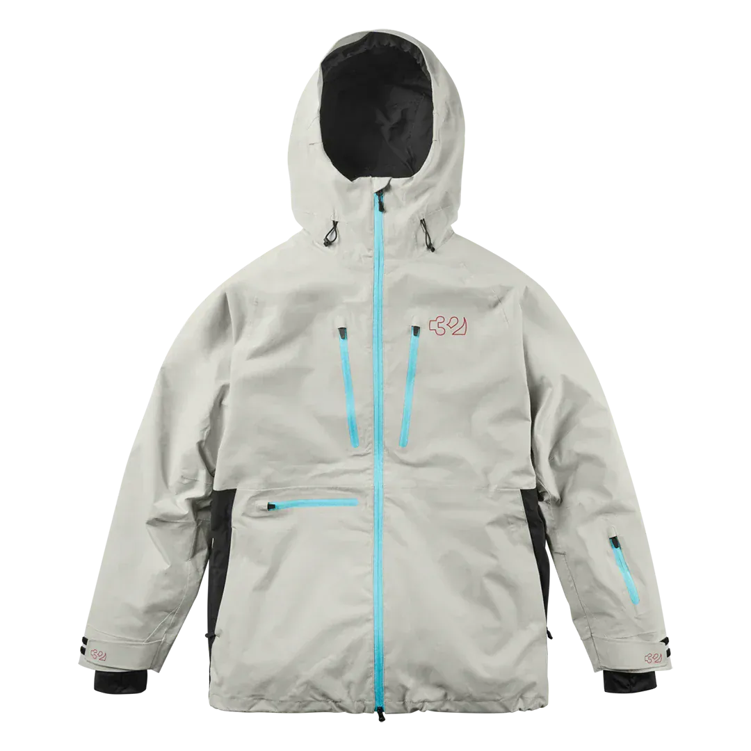 TM Recycled x Fava Jacket Cement | thirtytwo EU Non-Insulated Jacket ThirtyTwo Snowboard gear boots and bindings