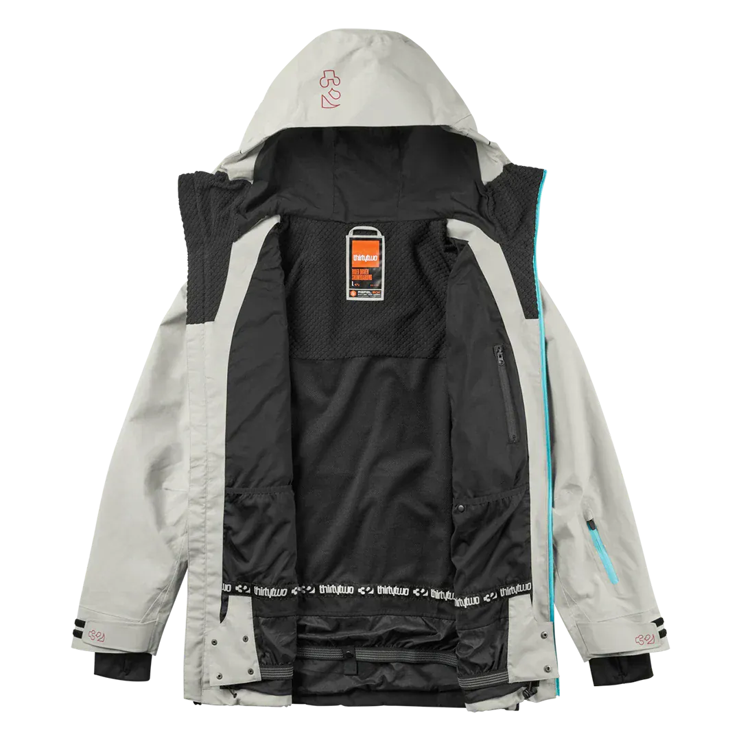 TM Recycled x Fava Jacket Cement | thirtytwo EU Non-Insulated Jacket ThirtyTwo Snowboard gear boots and bindings