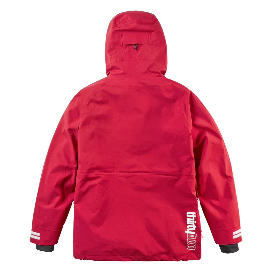 TM Recycled x Hansen Uninsulated Jacket Brick | thirtytwo EU Non-Insulated Jacket ThirtyTwo Snowboard gear boots and bindings