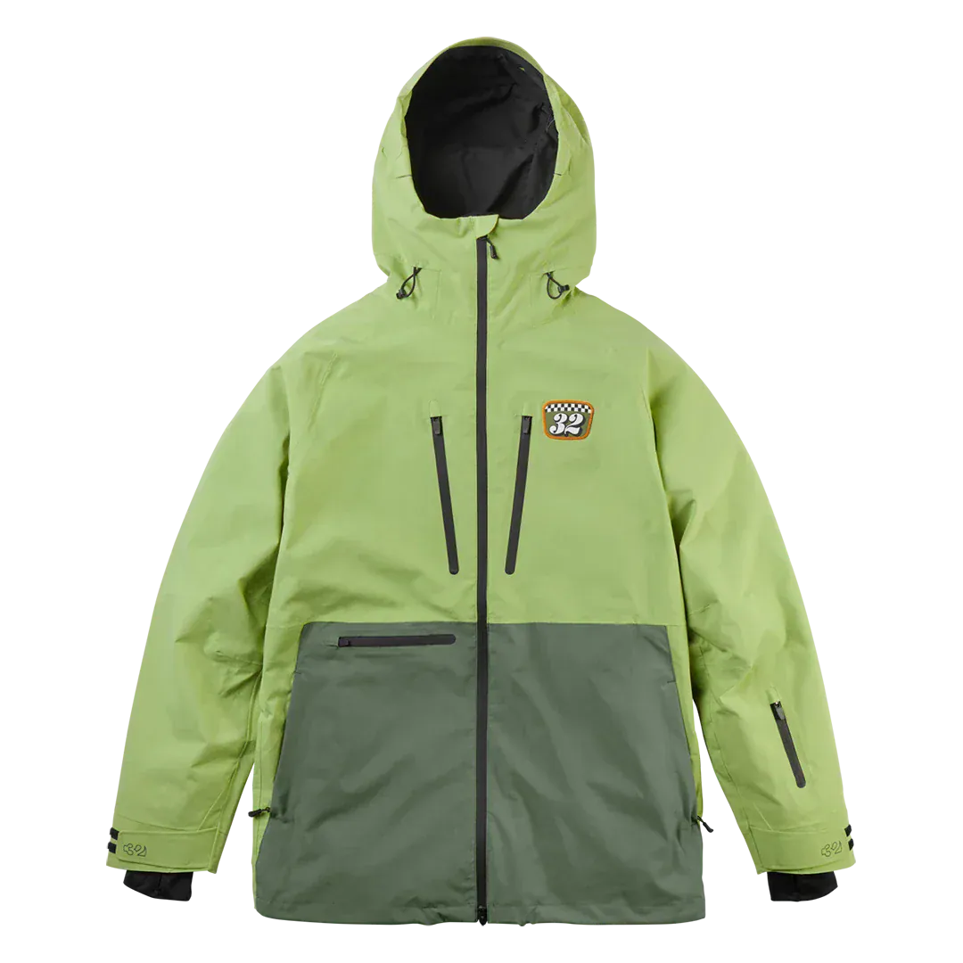 TM Recycled Patch x Grenier Jacket Moss | thirtytwo EU Non-Insulated Jacket ThirtyTwo Snowboard gear boots and bindings