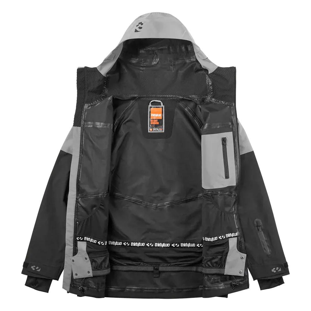 TM-3 Recycled Non-Insulated Jacket Black/Grey | thirtytwo EU Non-Insulated Jacket ThirtyTwo Snowboard gear boots and bindings