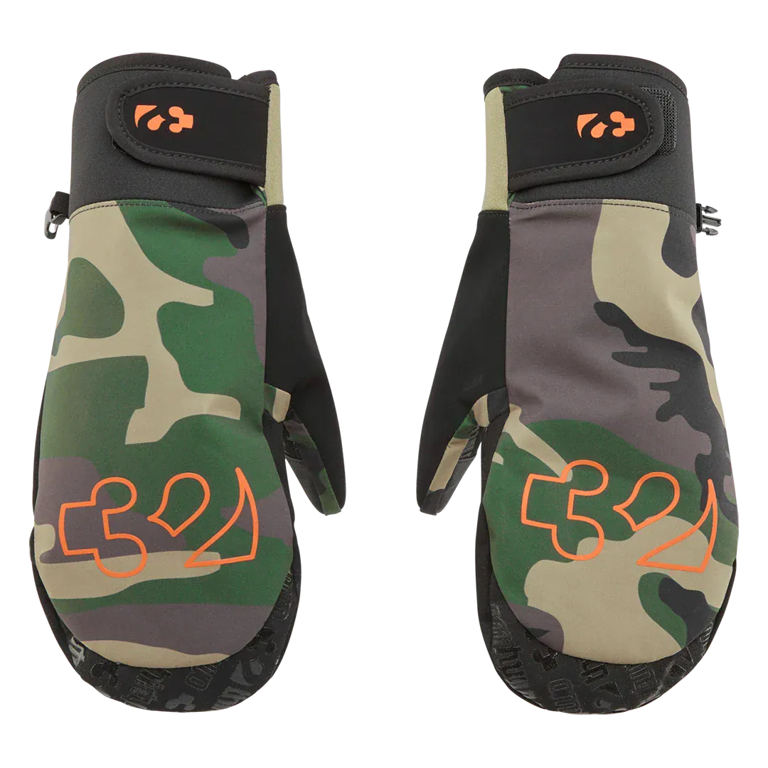 Men's Gateway Mitt Gloves Camo | thirtytwo EU Gloves ThirtyTwo Snowboard gear boots and bindings