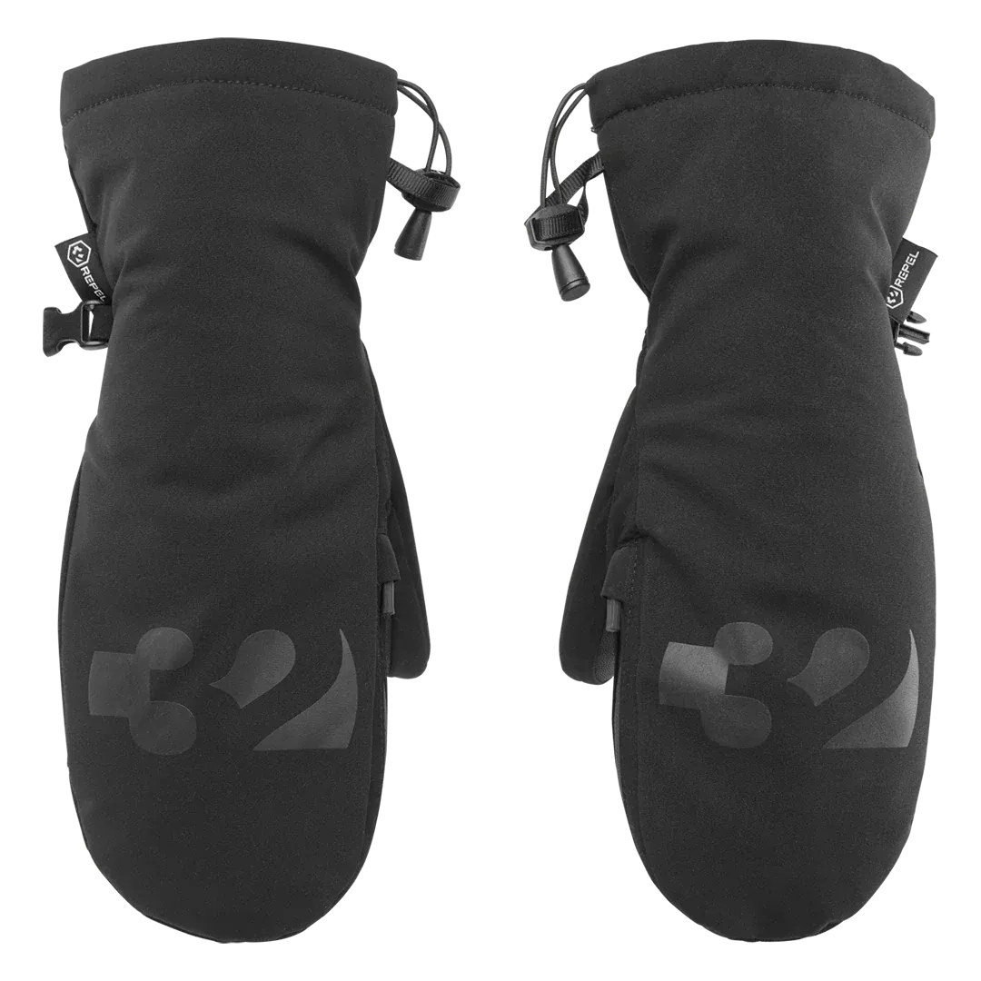 Women's Corp Mitt Gloves Black | thirtytwo EU Gloves ThirtyTwo Snowboard gear boots and bindings