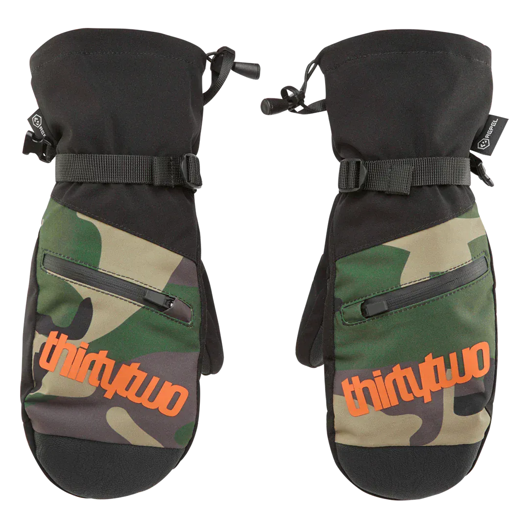 Youth Corp Mitt Gloves Black/Orange | thirtytwo EU Gloves ThirtyTwo Snowboard gear boots and bindings