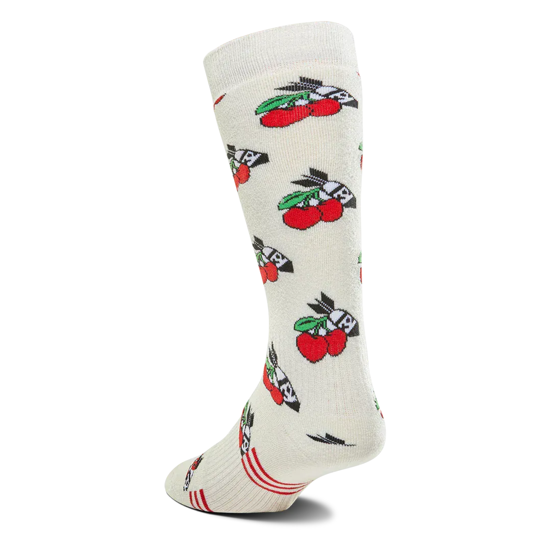 Women's Merino Specialty Sock White/Red | thirtytwo EU Specialty Sock ThirtyTwo Snowboard gear boots and bindings
