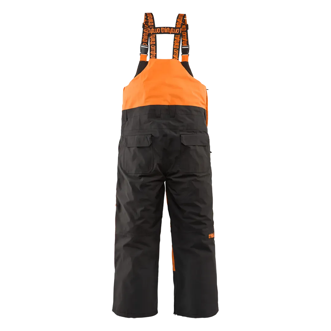 Basement Bib Non-Insulated Pants Black/Orange | thirtytwo EU Non-Insulated Pants ThirtyTwo Snowboard gear boots and bindings