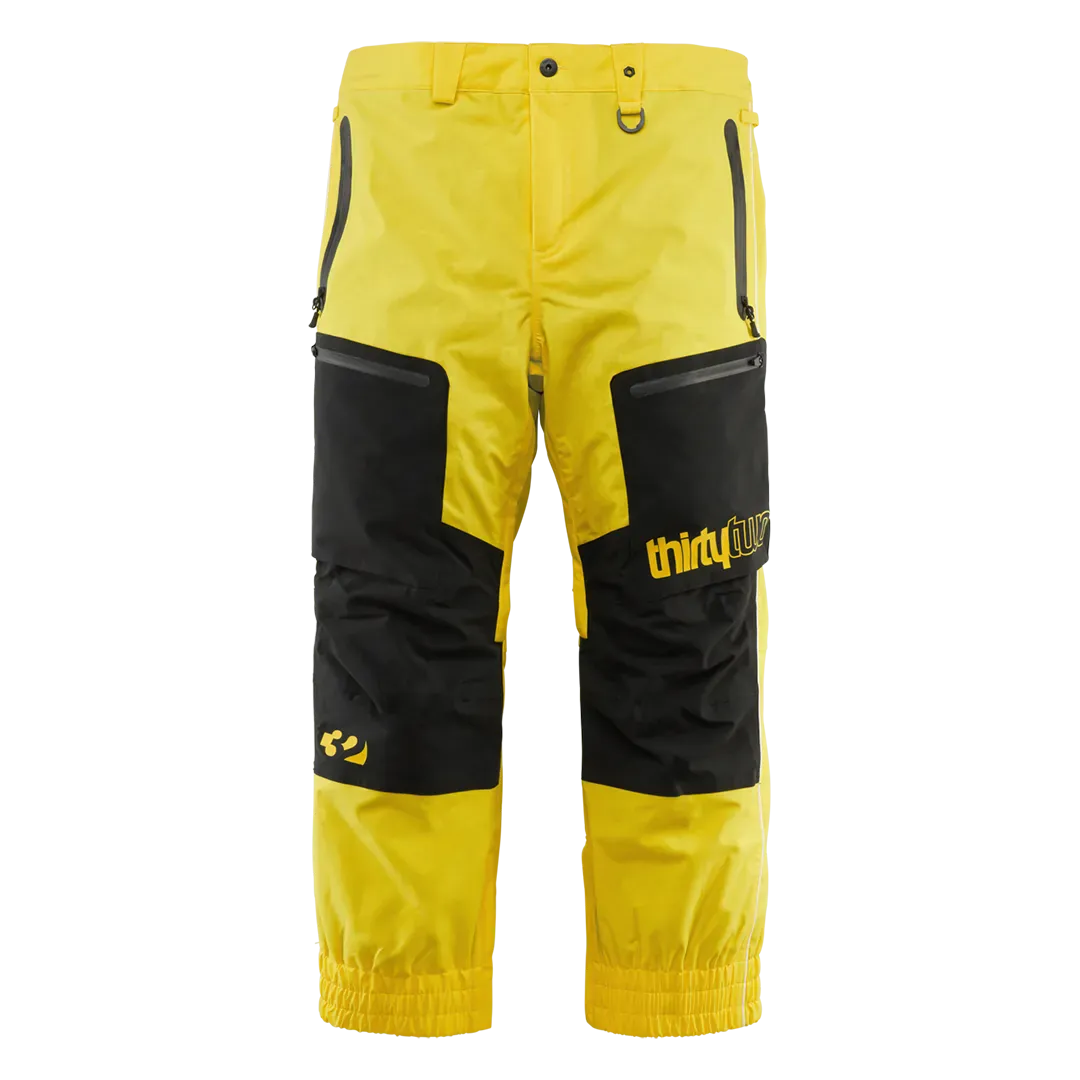 Sono XLT x Walker Pants Black/Yellow | thirtytwo EU Non-Insulated Pants ThirtyTwo Snowboard gear boots and bindings