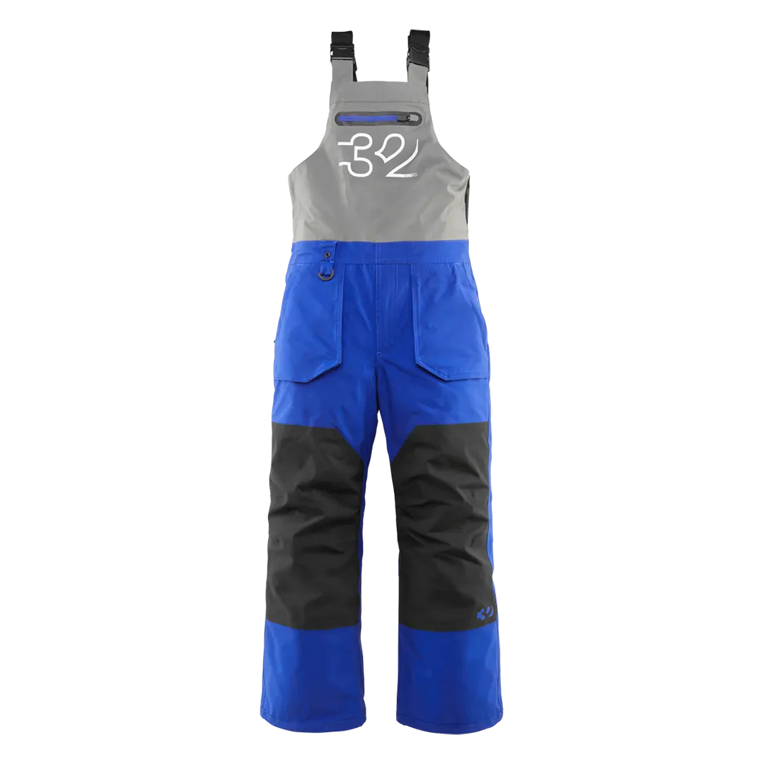 Youth Basement Bib Non-Insulated Pants Blue | thirtytwo EU Non-Insulated Pants ThirtyTwo Snowboard gear boots and bindings