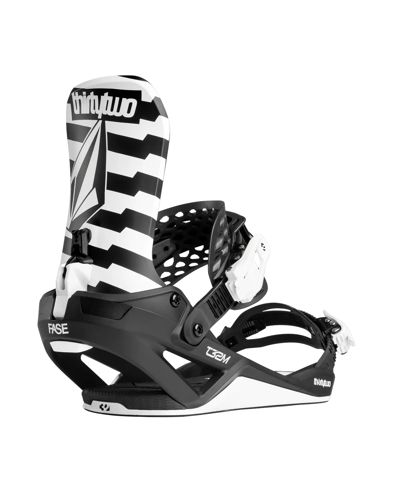T32M Volcom FASE Bindings Thirtytwo VOLCOM BLACK/WHITE / S Snowboard gear boots and bindings T.27.BNU.TEV.976.2S.1 7630961803407