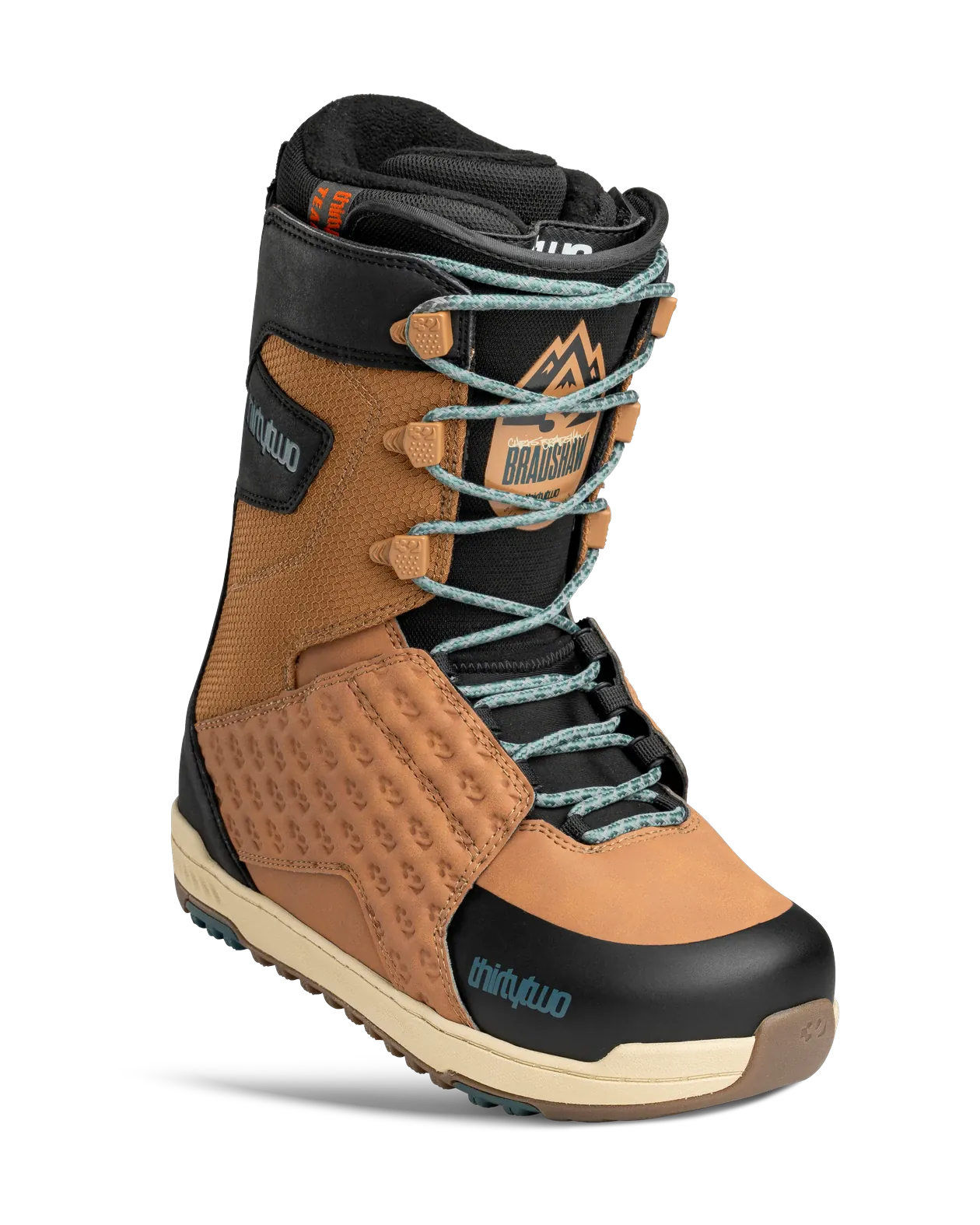 Lashed Bradshaw Boots Thirtytwo Brown / Black / 7 Snowboard gear boots and bindings T.27.BTM.LSB.201.070.1 7630961800147