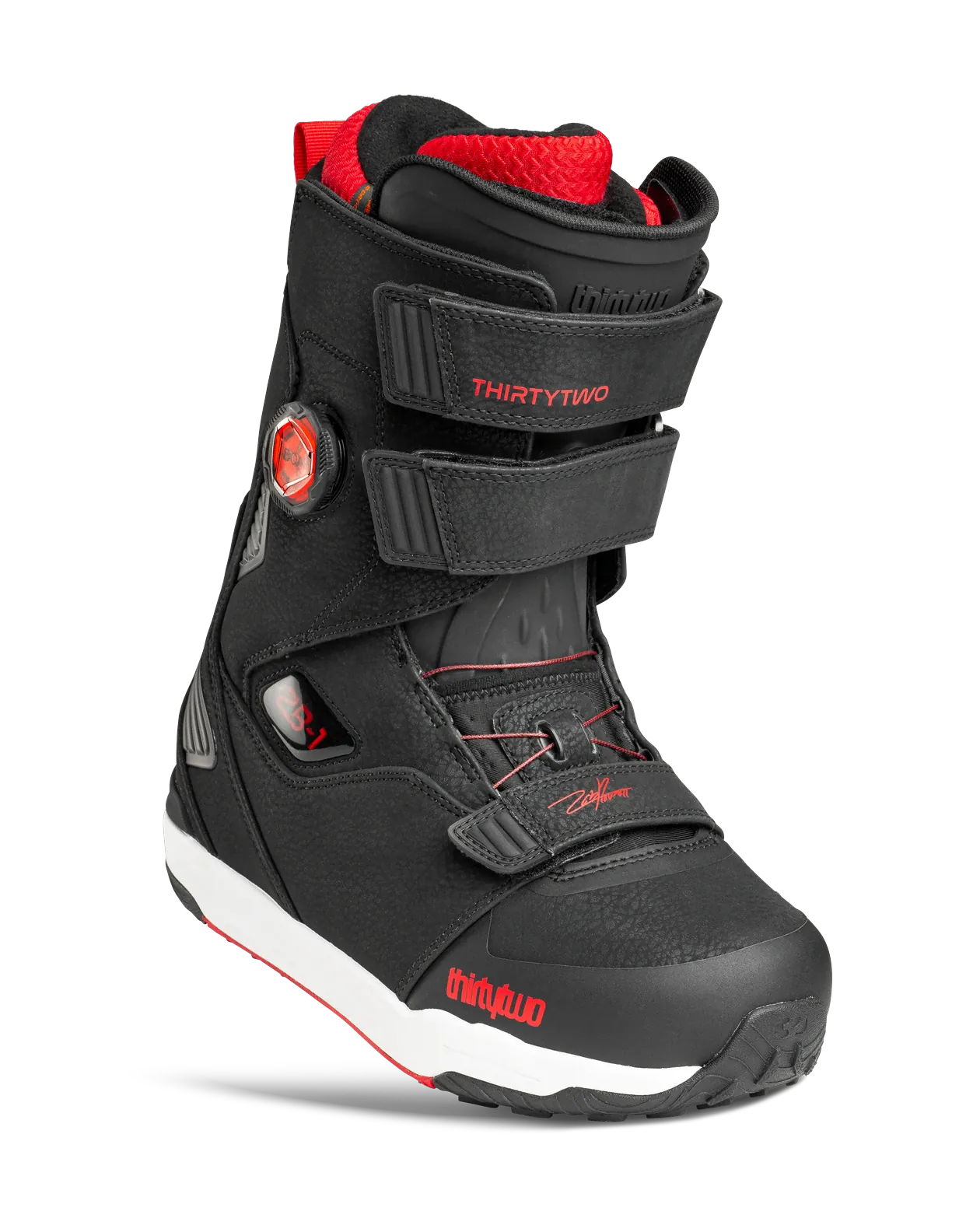 Tm-1 Zb1 Boa Boots Thirtytwo Black/Red / 9.5 Snowboard gear boots and bindings T.27.BTM.ZOB.595.095.1 7630680898319