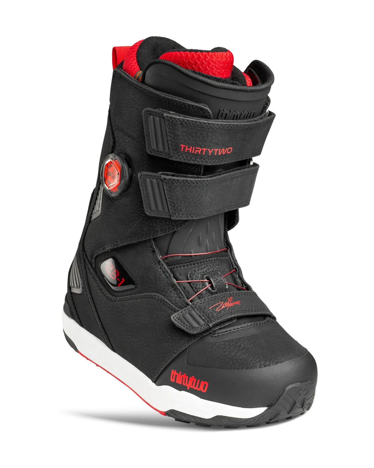 Tm-1 Zb1 Boa Boots Thirtytwo Black/Red / 9.5 Snowboard gear boots and bindings T.27.BTM.ZOB.595.095.1 7630680898319