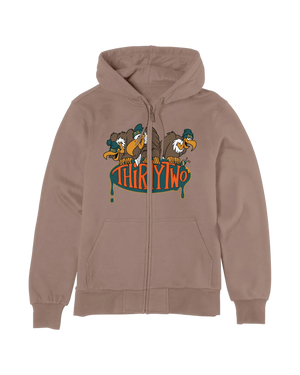 CONDOR ZIP HOODIE Apparel Lifestyle Thirtytwo BROWN / S Snowboard gear boots and bindings T.27.FEM.CZH.200.2S.1 7630961808143